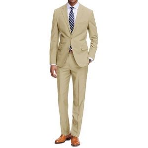 Classic Single Breasted 2 Pc Suit - Tan